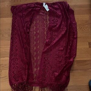 Elegant Burgundy Lace cover